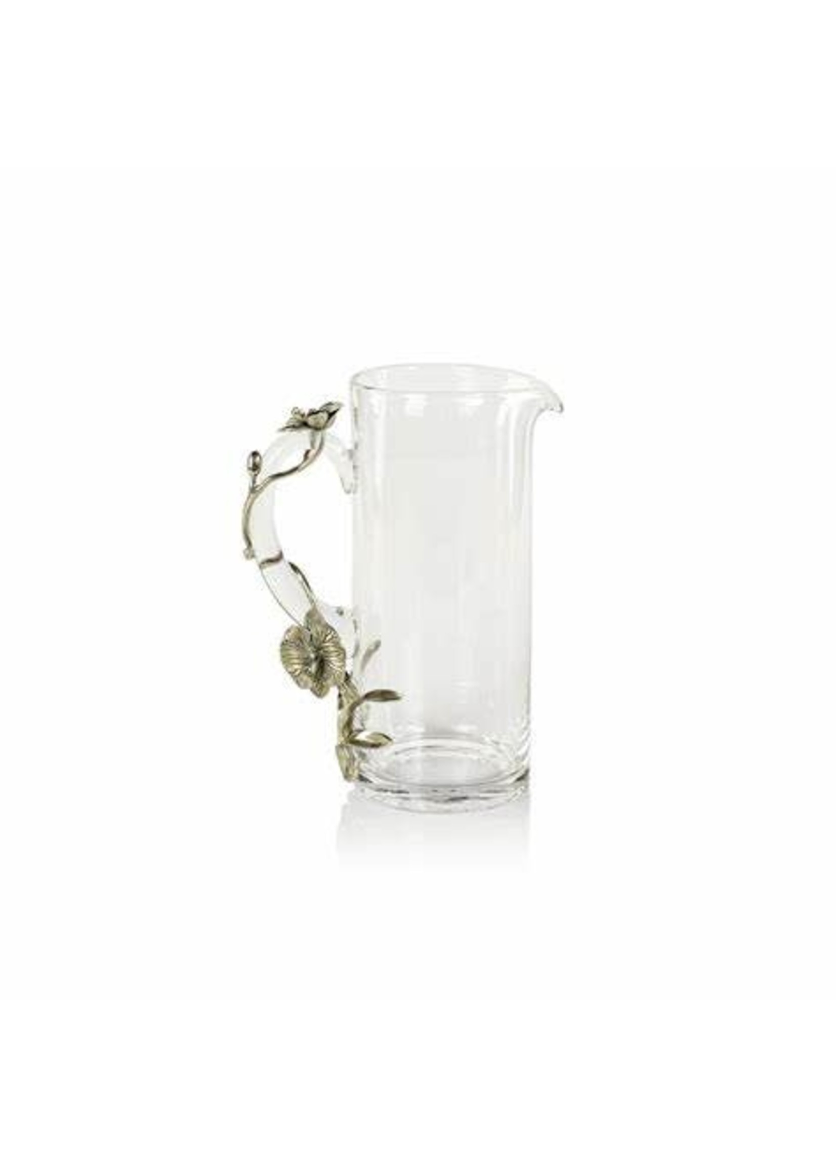 Zodax Zodax Durban Orchid Pewter and Glass Pitcher