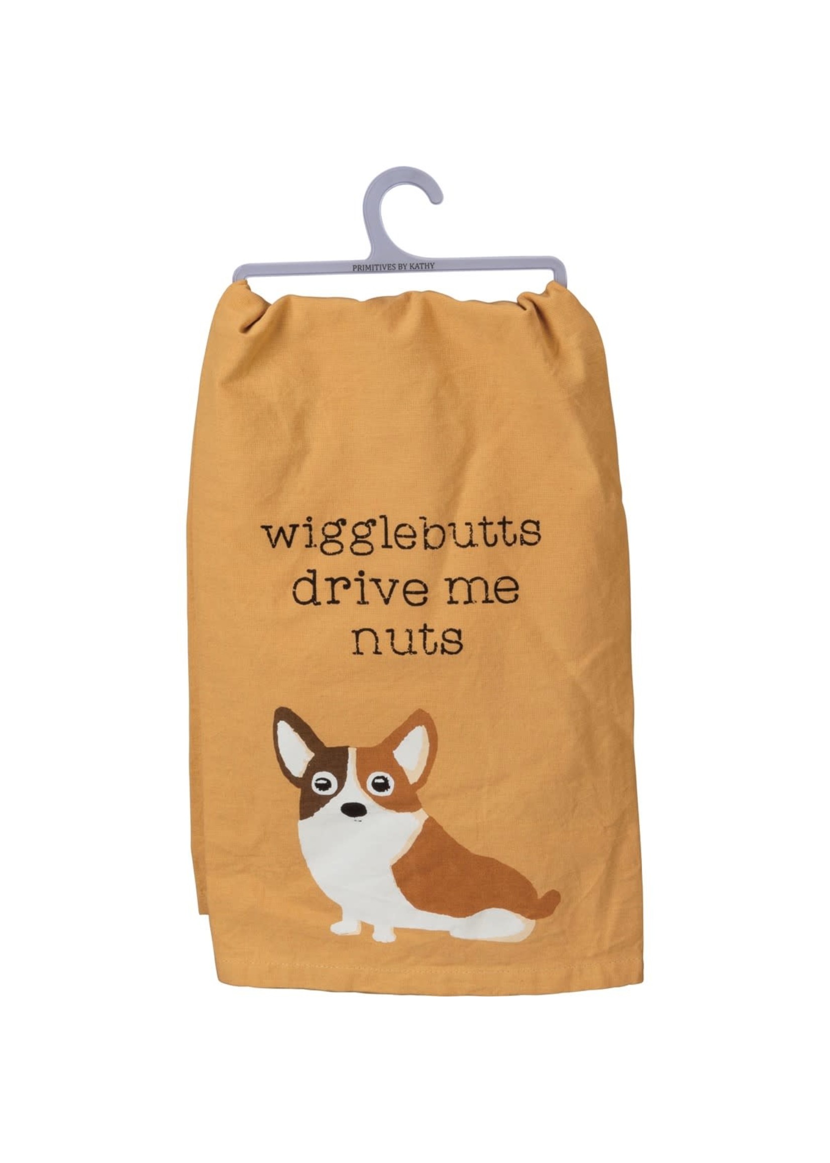 Primitives by Kathy Primitives by Kathy " Wiggle Butts" tea towel