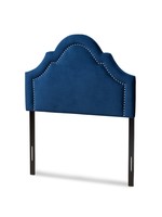 Baxton Studio Baxton Studio Rita Headboard - Twin, Navy Velvet