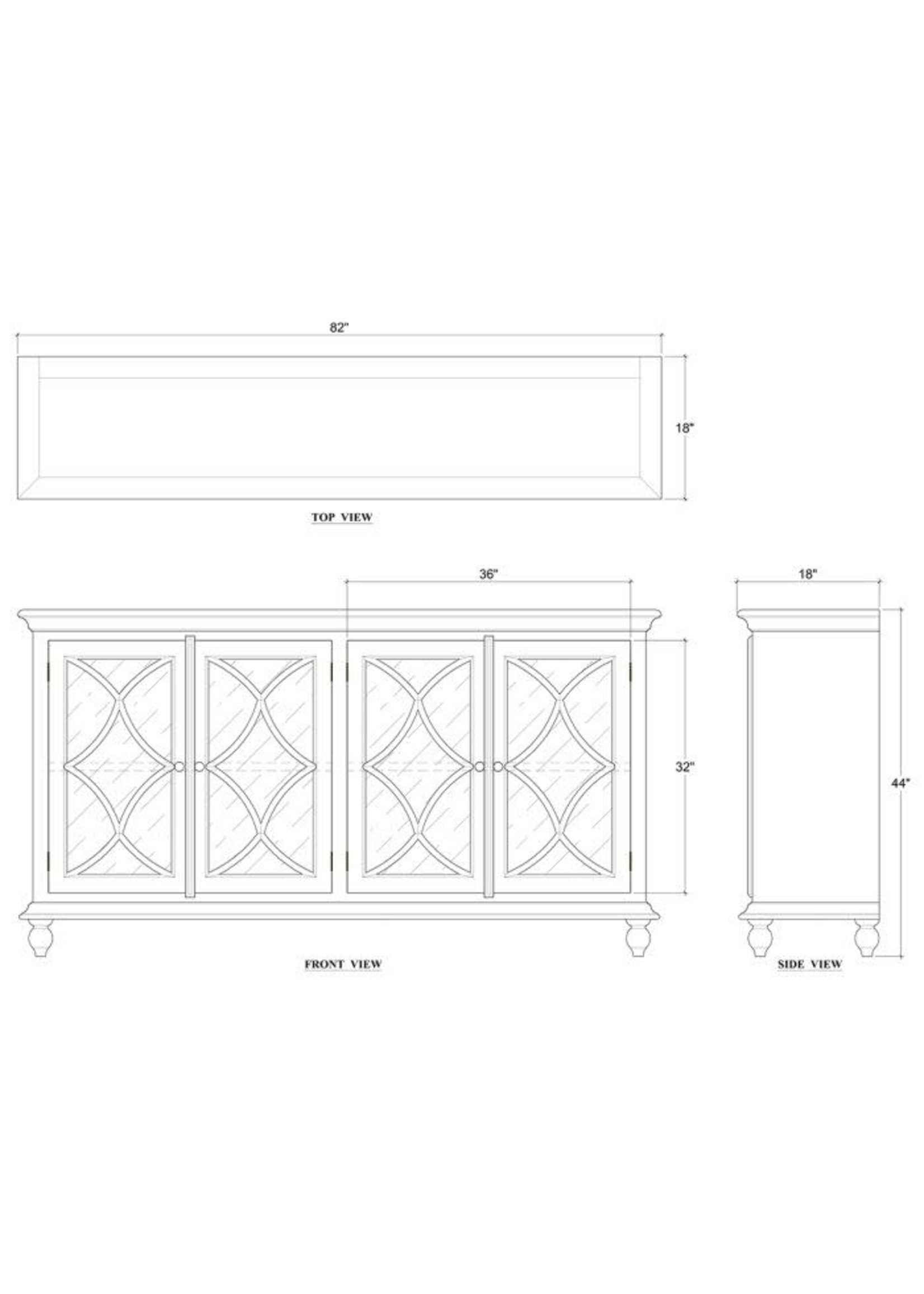 Bramble Bramble Hamilton 4 Door Buffet