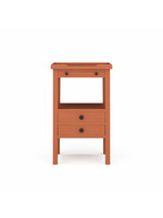 Bramble Bramble Eton 2 Drawer Side Table, Coral