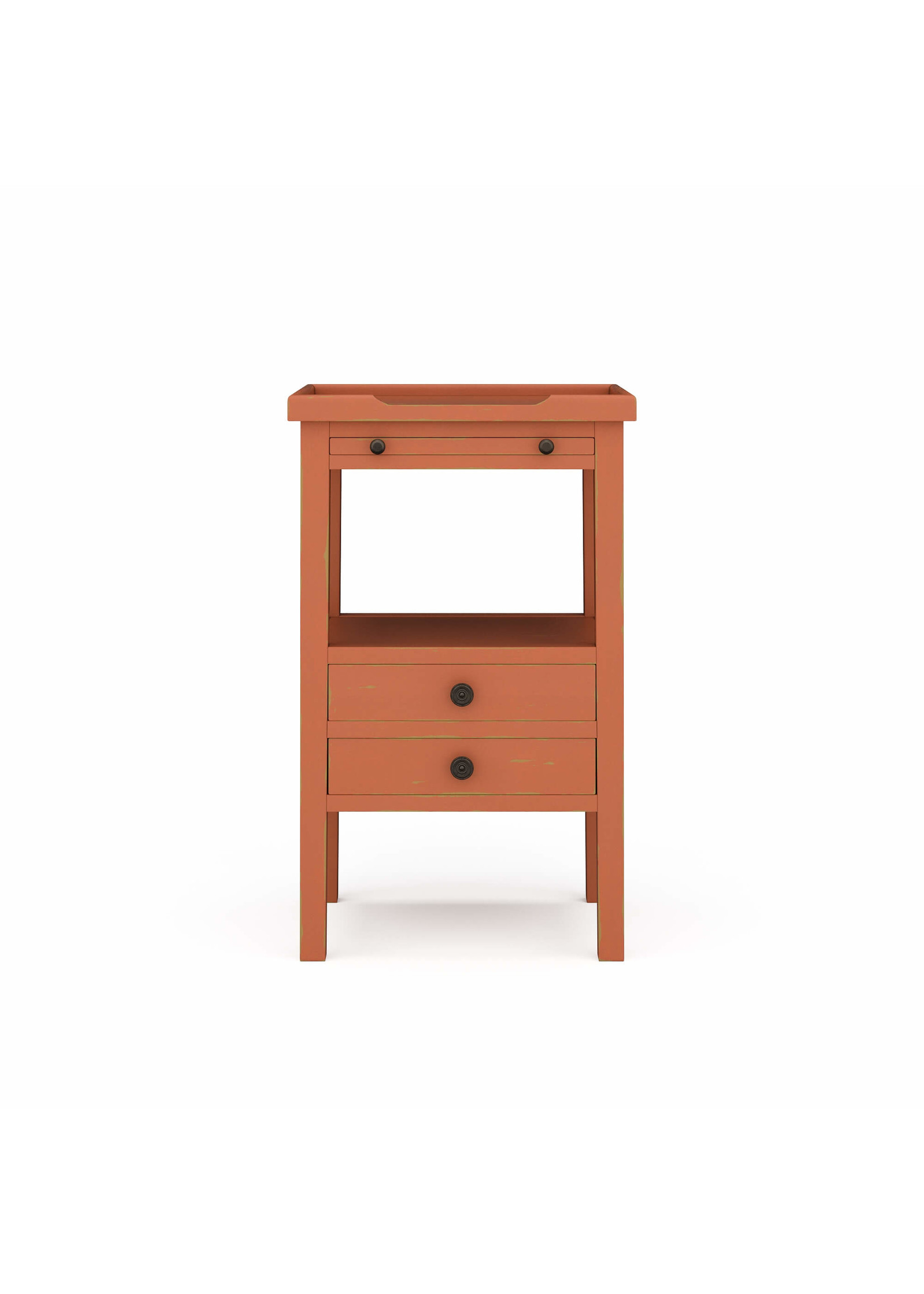 Bramble Bramble Eton 2 Drawer Side Table, Coral