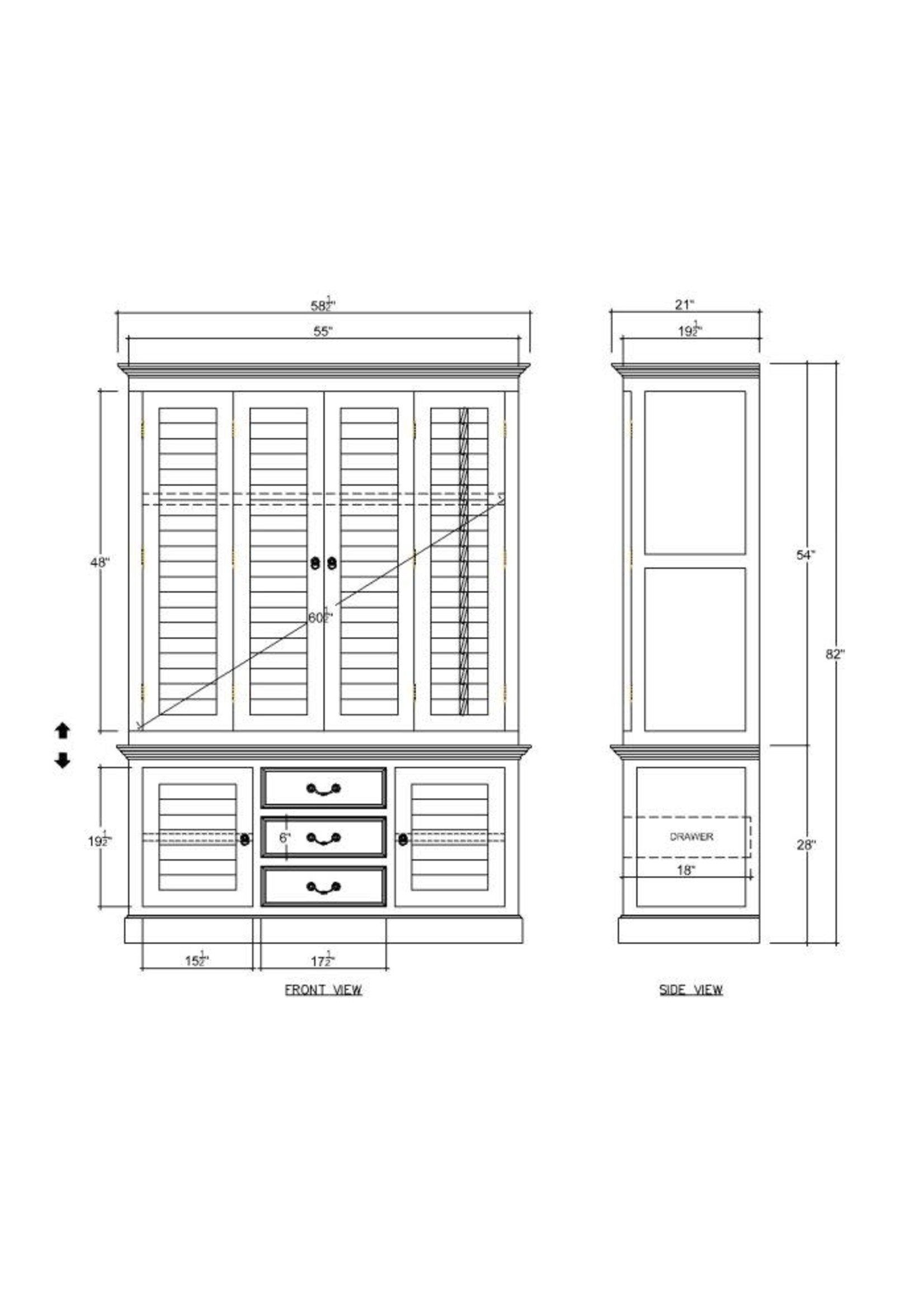 Bramble Bramble Heather Shutter Wardrobe