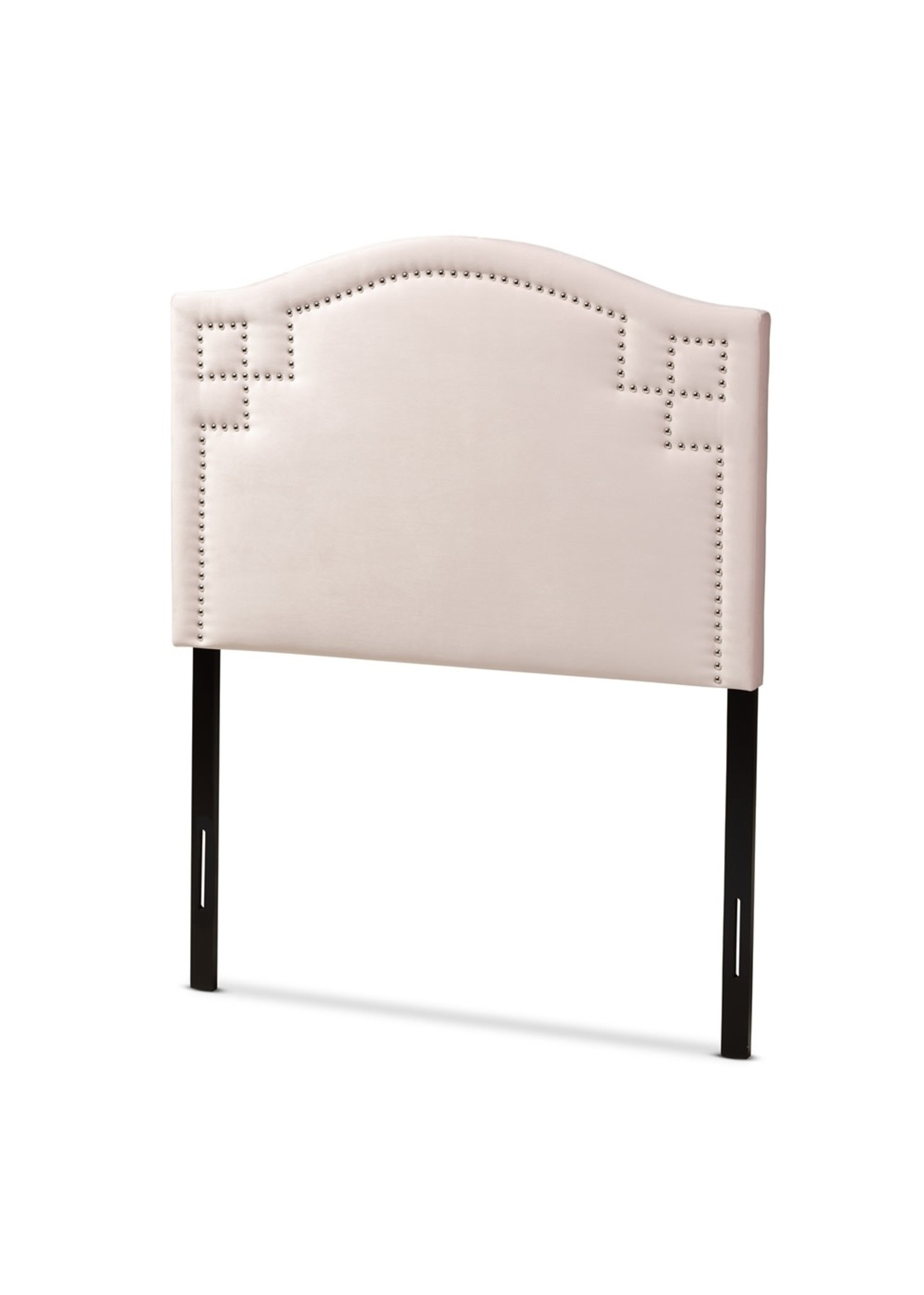 Baxton Studio Baxton Studio Cora Headboard/Twin, Tufted Pink Velvet