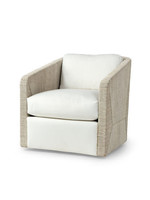 Palecek Palecek Carmine Swivel Chair White Wash