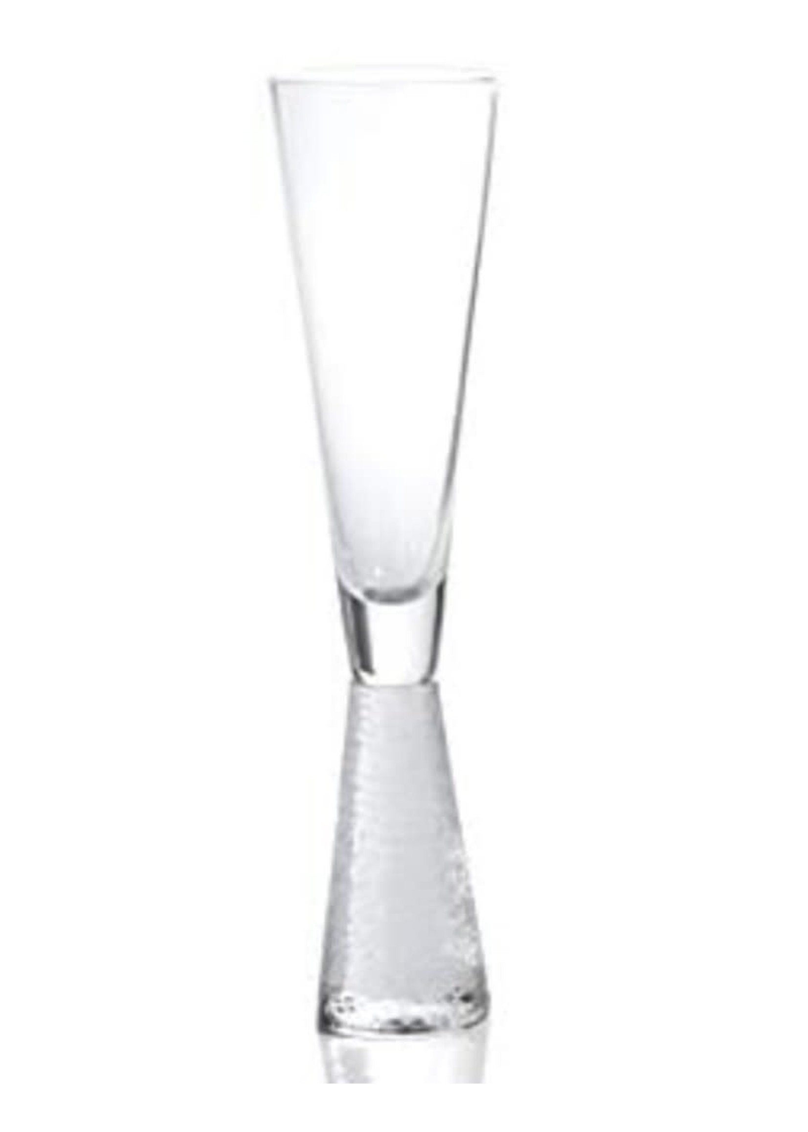 Zodax Zodax Livorno Champagne Flute on Hammered Stem