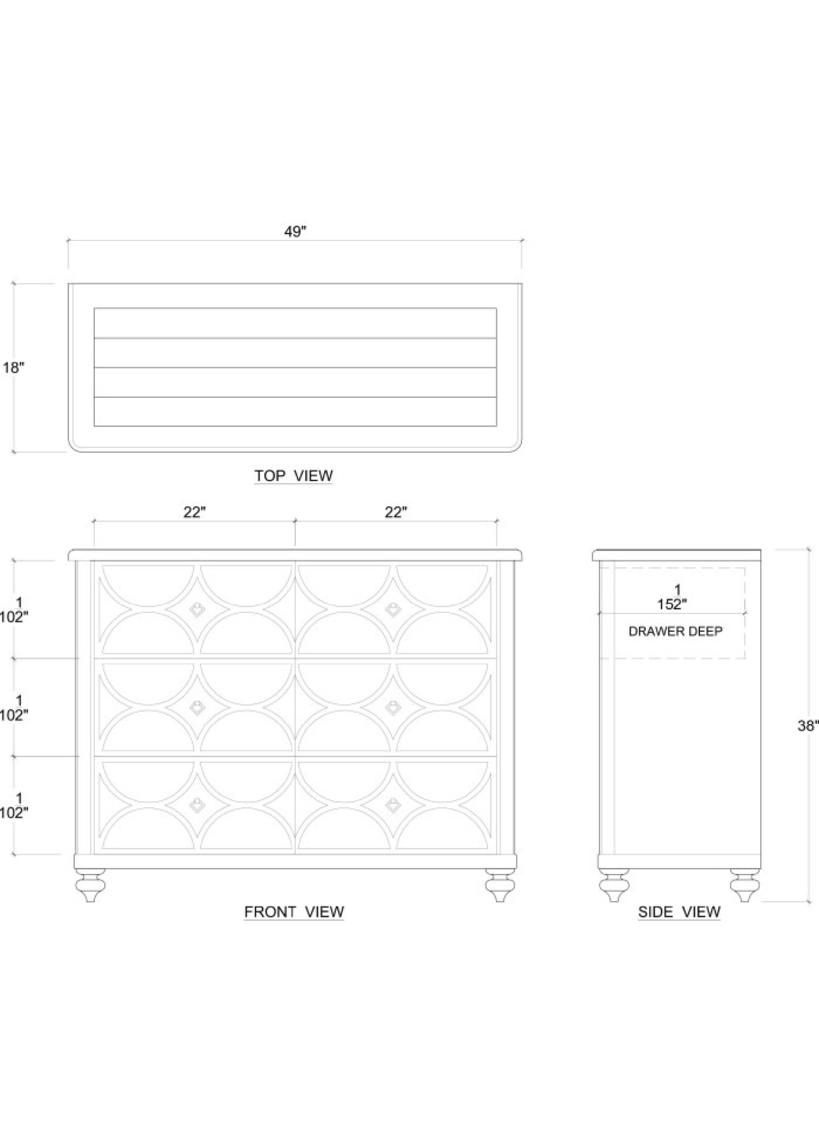 Bramble Bramble Savanah 6 Drawer Dresser NBL