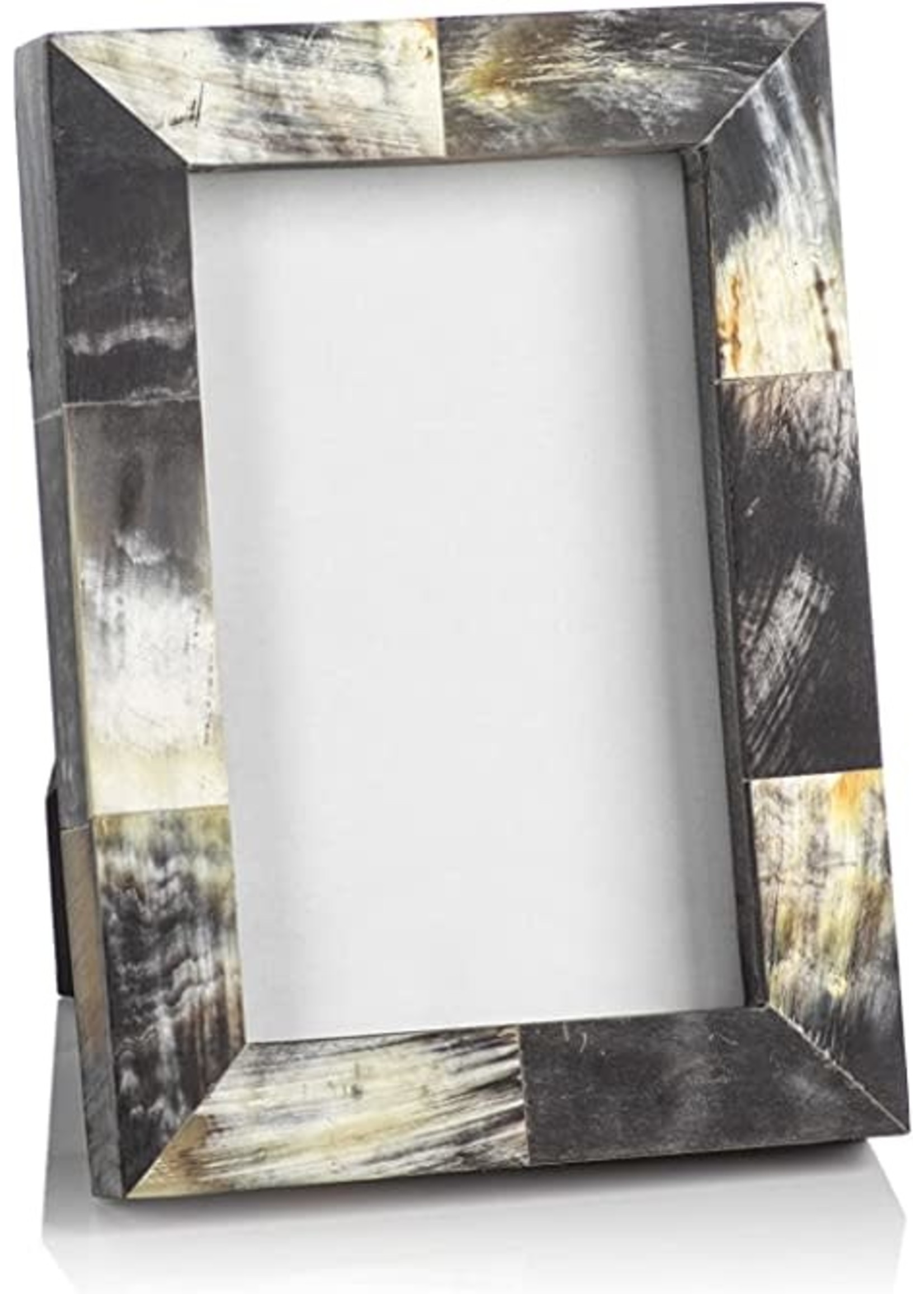 Zodax Zodax African Black Horn Inlaid Photo Frame 4x6