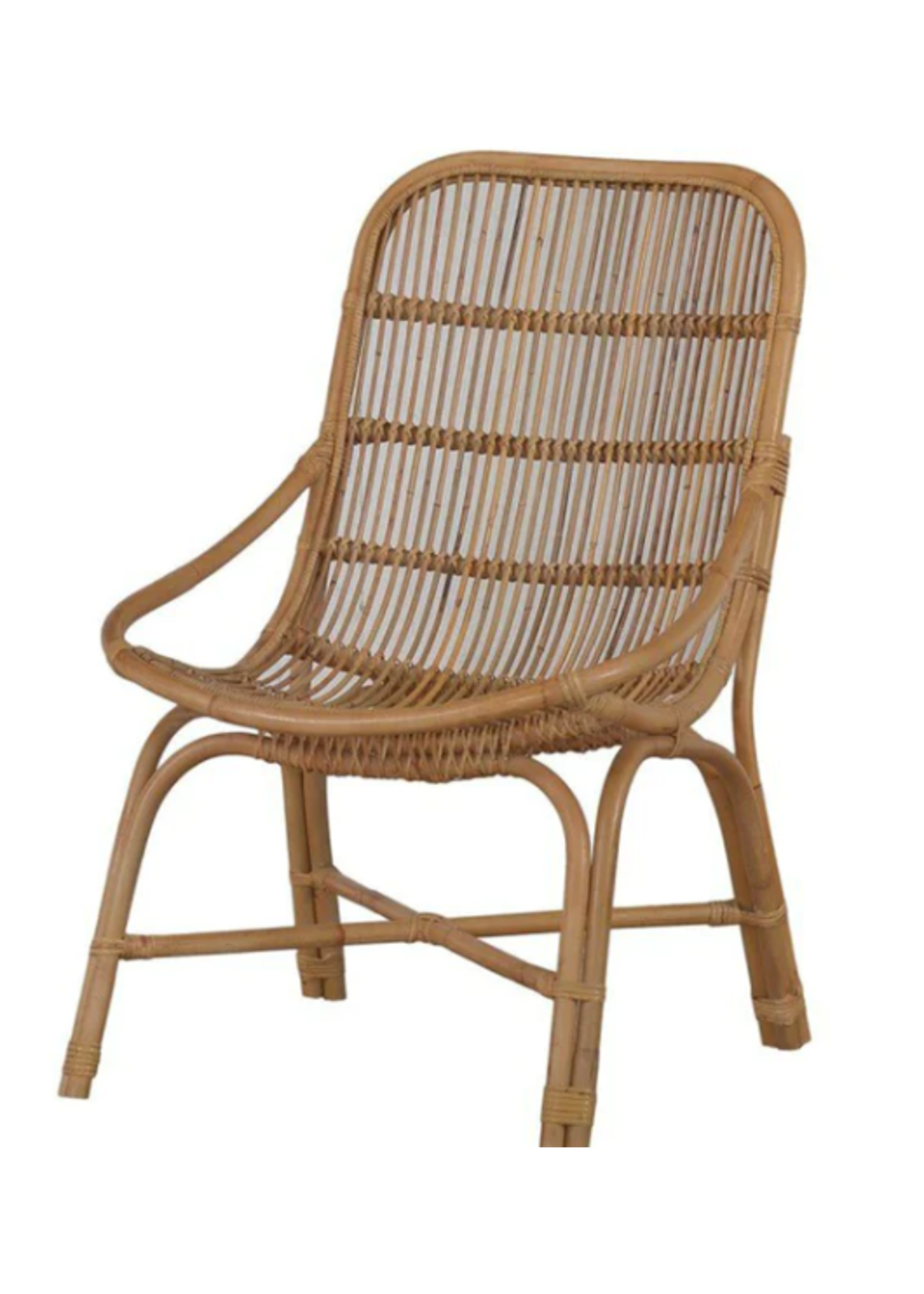 Bramble Bramble Winston Side Chair, Rattan/Natural/Doff