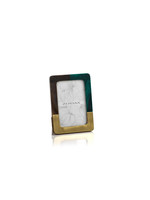 Zodax Zodax  Malachite Green & Brown Photo Frame 4x6