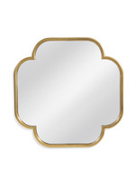 Bassett Mirror Company Bassett Mirror Company Arehart Wall Mirror, Gold Leaf, 42x42