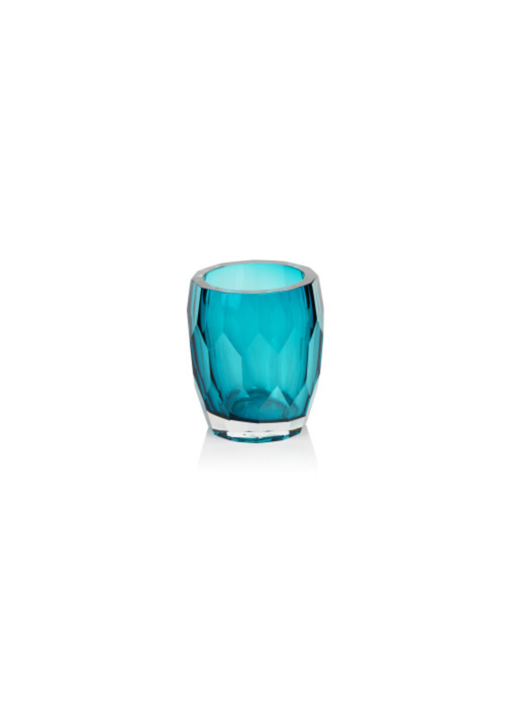 Zodax Zodax La Bohme Polished HM Glass Vase/Hurricane Sea Blue