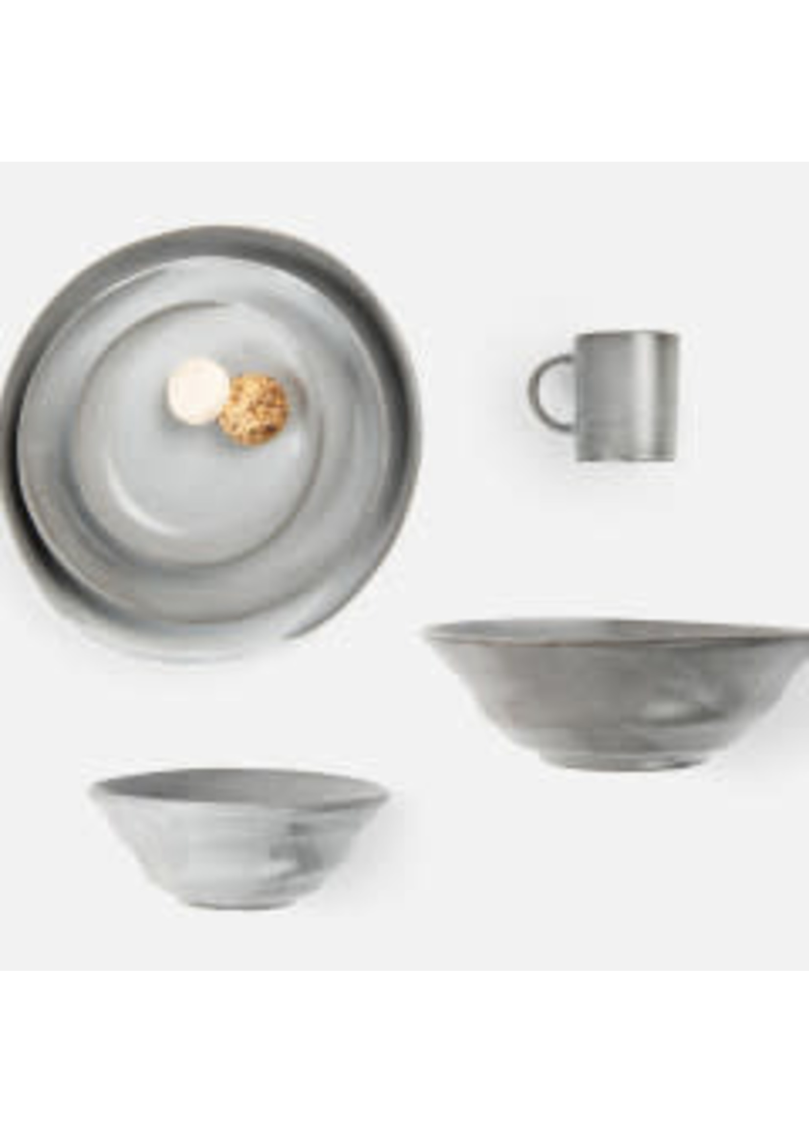 Blue Pheasant Blue Pheasant Marcus Pasta/Soup Bowls Cement Glaze