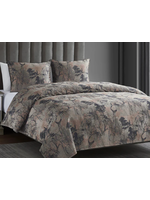 HIEND Hiend 3 Piece Pastoral Jacquard Duvet Set Queen Rose