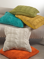 Saro Saro Cable Knit Design Pillow Grass