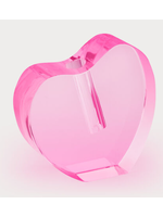 Tizo Designs, Inc Tizo Pink Crystal Heart Shape Vase Large