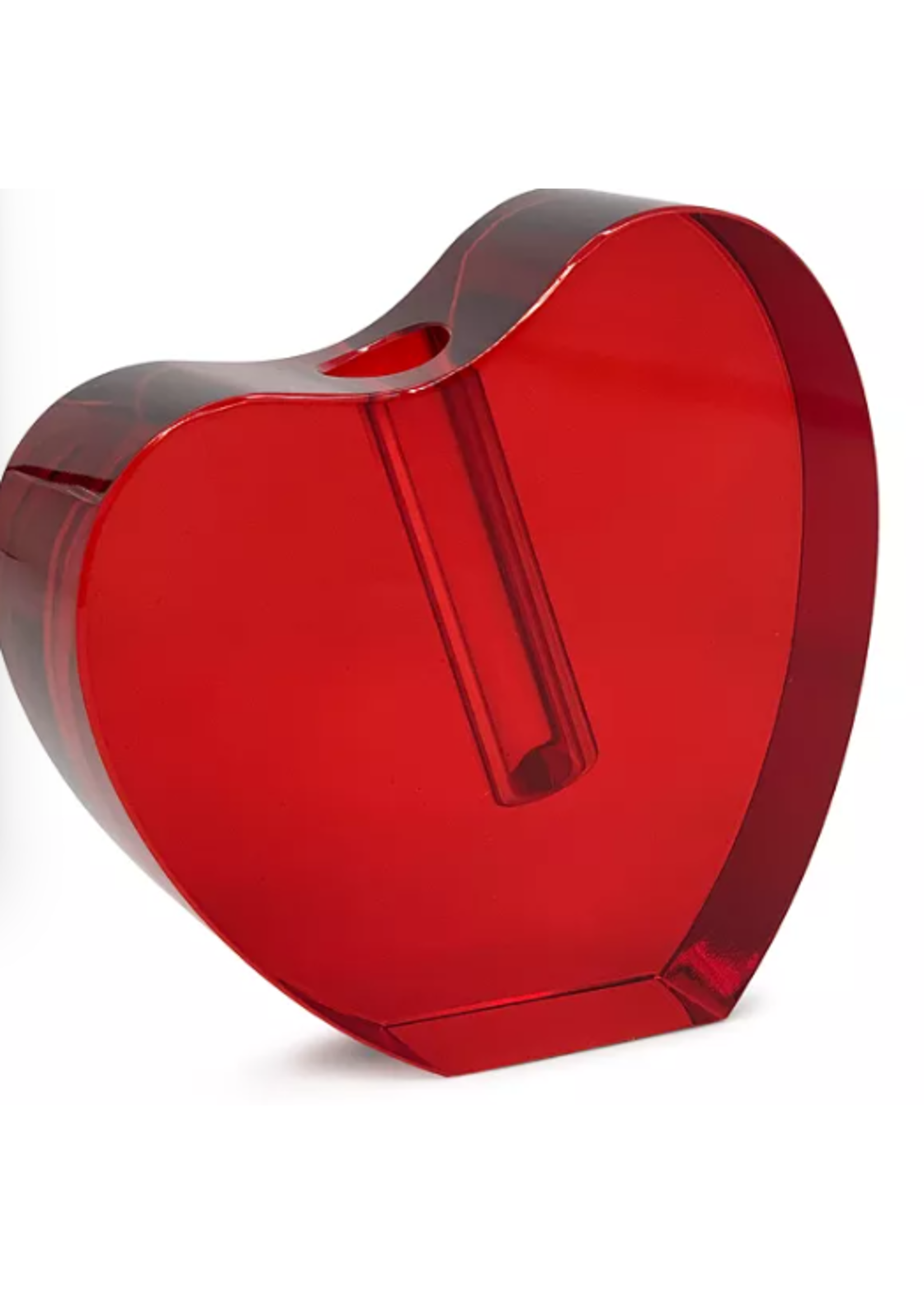 Tizo Designs, Inc Tizo Design Red Crystal Heart Shape Vase Small