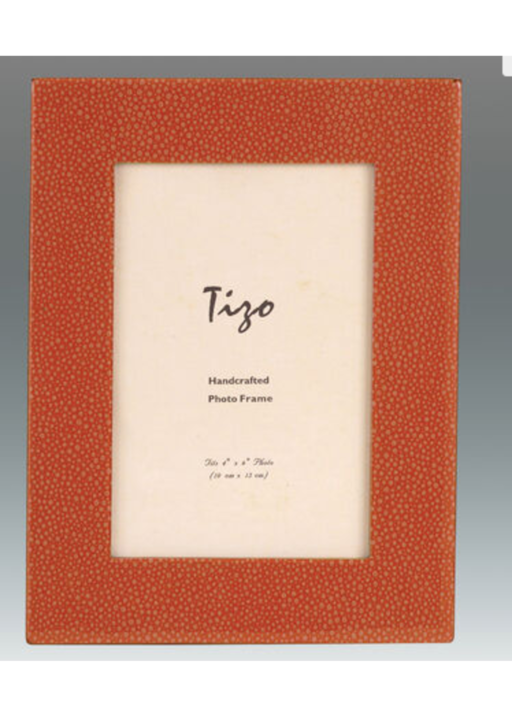 Tizo Designs, Inc Tizo Design Shagreen Orange Frame 4x6