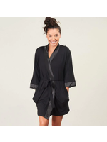 Face Plant Dreams FPD Bamboo Kimono Robe Black Small