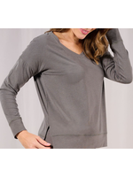 Face Plant Dreams FPD Bamboo Soft Collection Pullover  Soft Grey Small