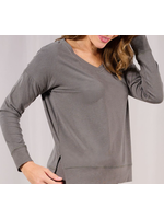Face Plant Dreams FPD Bamboo Soft Collection Pullover Soft Grey Medium