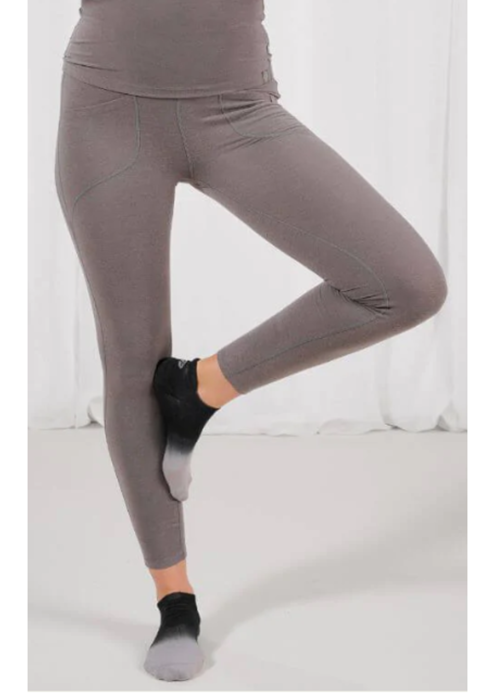 Face Plant Dreams FPD Bamboo Soft Collection Lounge Legging Soft Grey Small