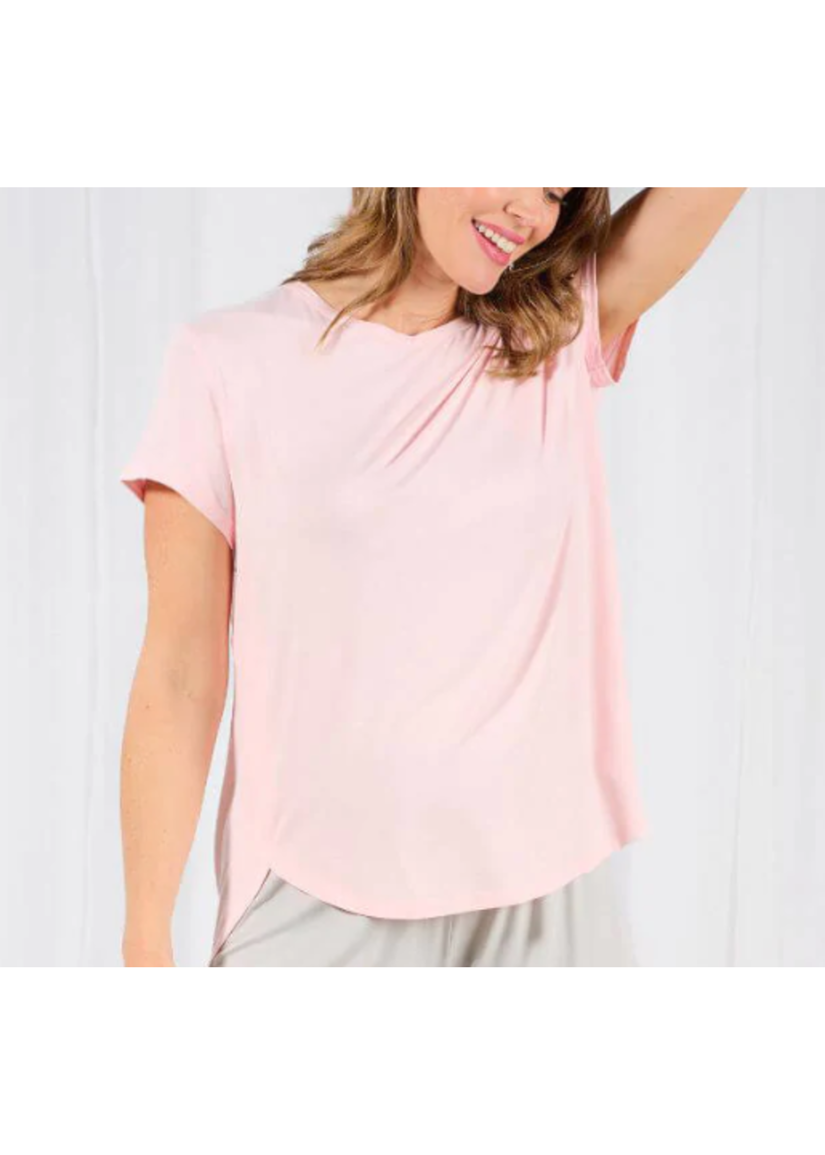 Face Plant Dreams FPD Bamboo Tulip Tee Blush Pink large