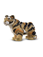 De Rosa De Rosa Bengala Tiger Handcrafted Handpainted Ceramic