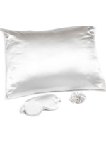 Creative Brands Bella Il Fiore Goodnight Gorgeous Satin Sleep Set White