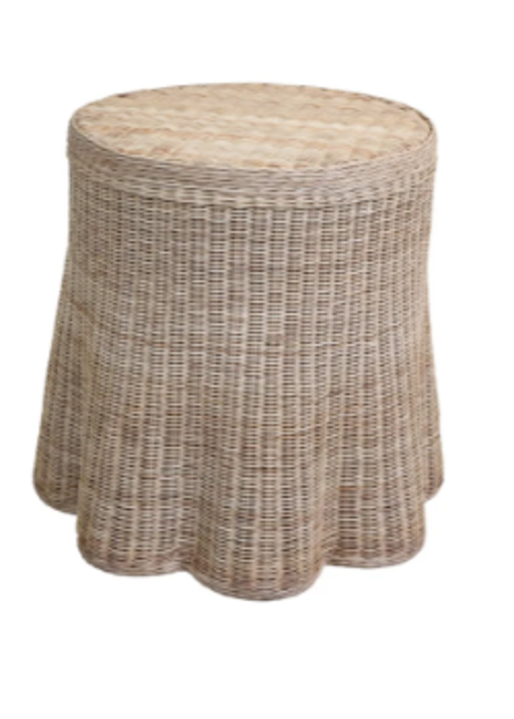 Mainly Baskets Mainly Basket Scallop Round Side Table