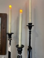 Melrose Melrose LED Ivory 12 " Taper Candle 6 Hour Timer
