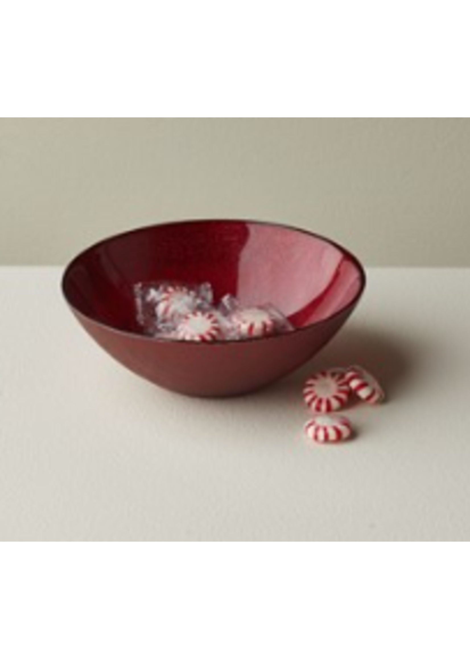 Tableau Tableau Shimmer Glass Ruby Bowl Meduim