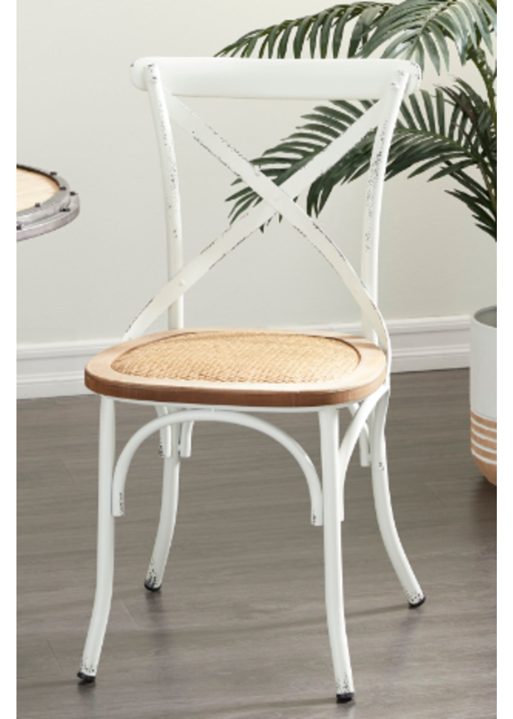 UMA UMA Wood Metal Chair, White
