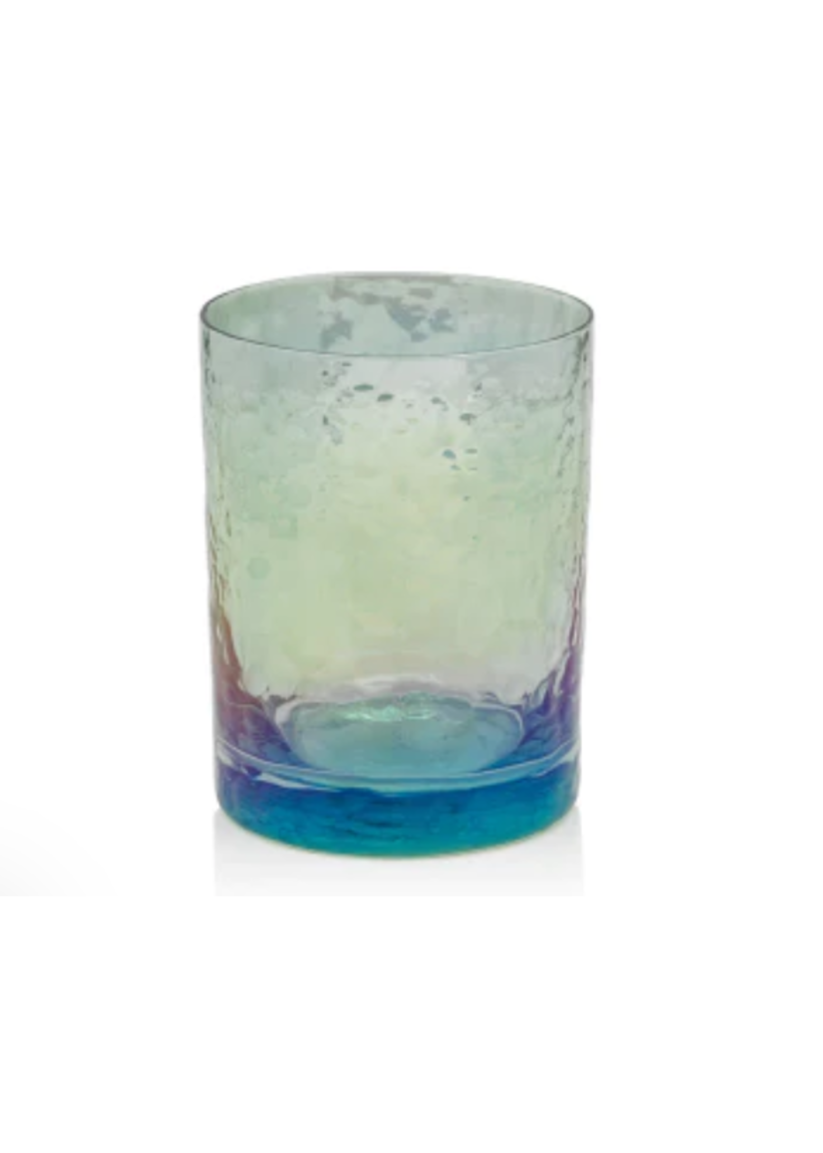 Zodax Zodax Aperitivo Rock Glass Luster Blue