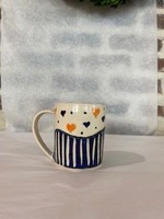 Mudtown Pottery Mudtown Pottery Hearts and Stripes Mug