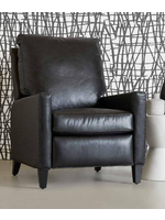Klaussner Home Furnishings Klaussner High Leg Reclining Chair Durango Black Leather
