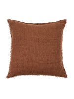 Indaba Indaba Lina Linen Pillow, 24x24, Burnt Umber