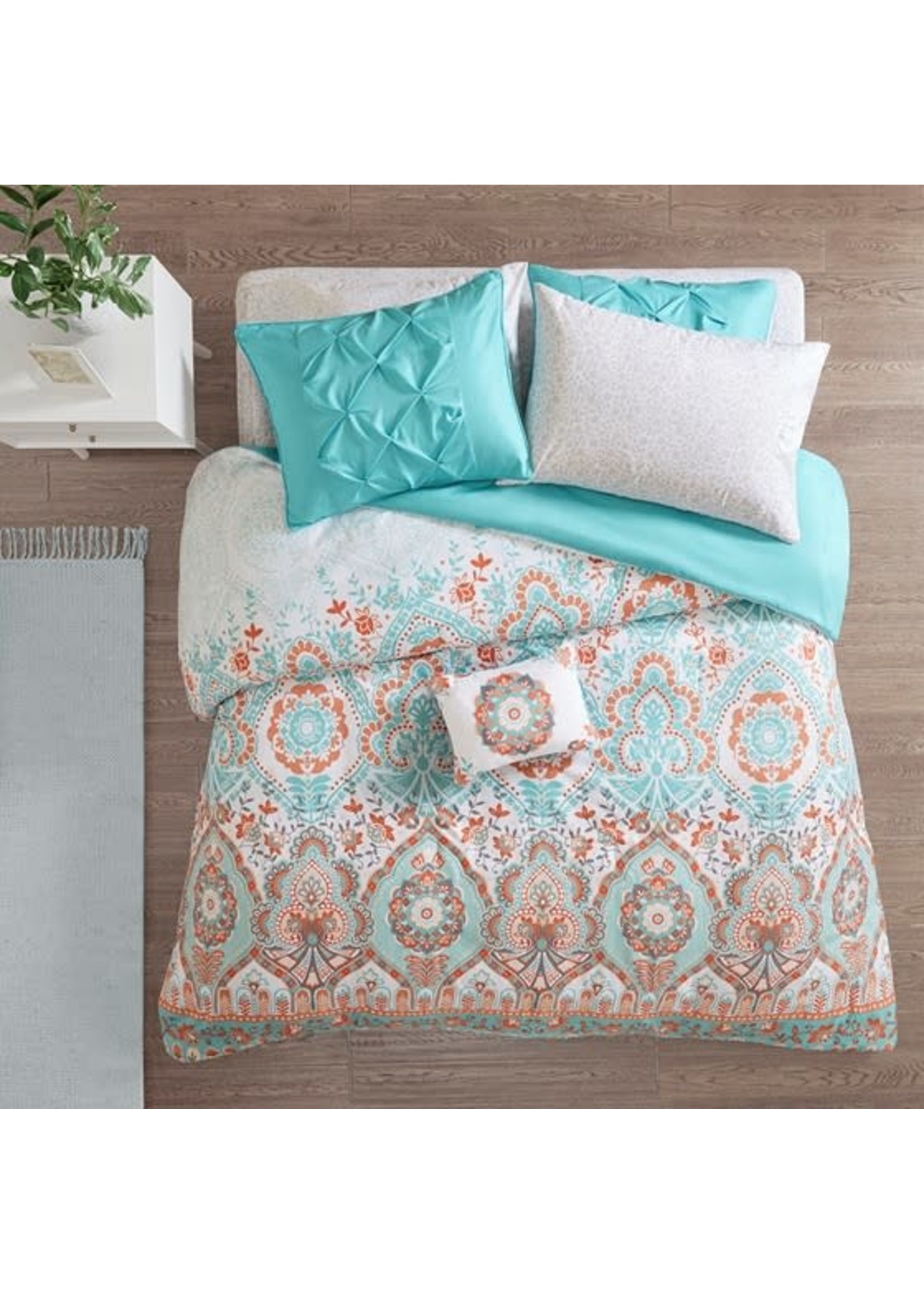 Boho 8 Piece Comforter and Sheet Set, TwinXL