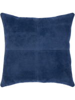 Surya Surya Manitou Blue Suede Pillow