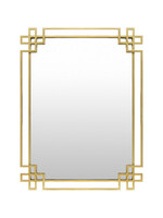 Surya Surya Gold Greek Key Wall Mirror