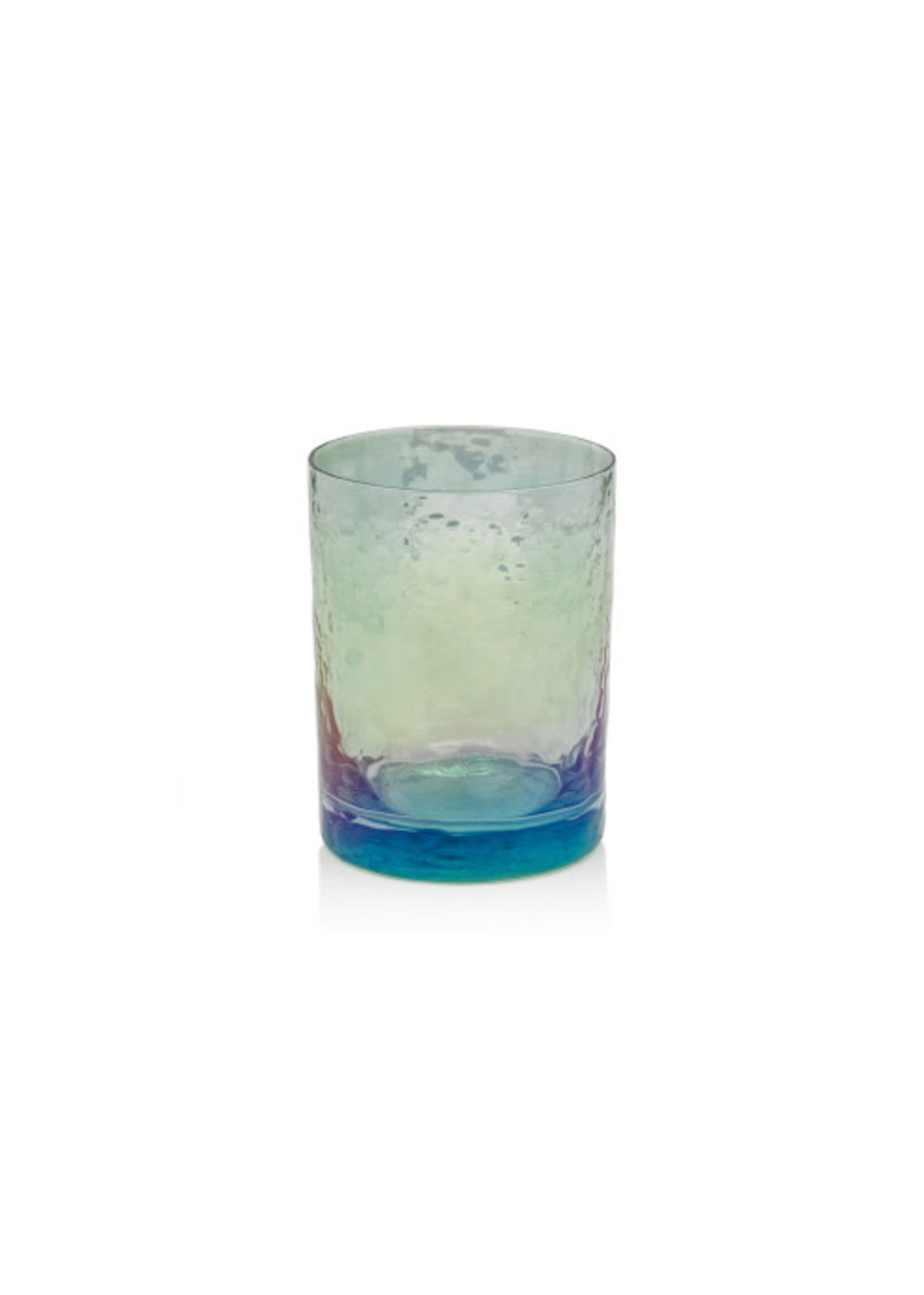 Zodax Zodax Aperitivo Rock Glass Luster Blue