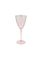 Zodax Zodax Red Wine Apertivo Glass, Luster Pink
