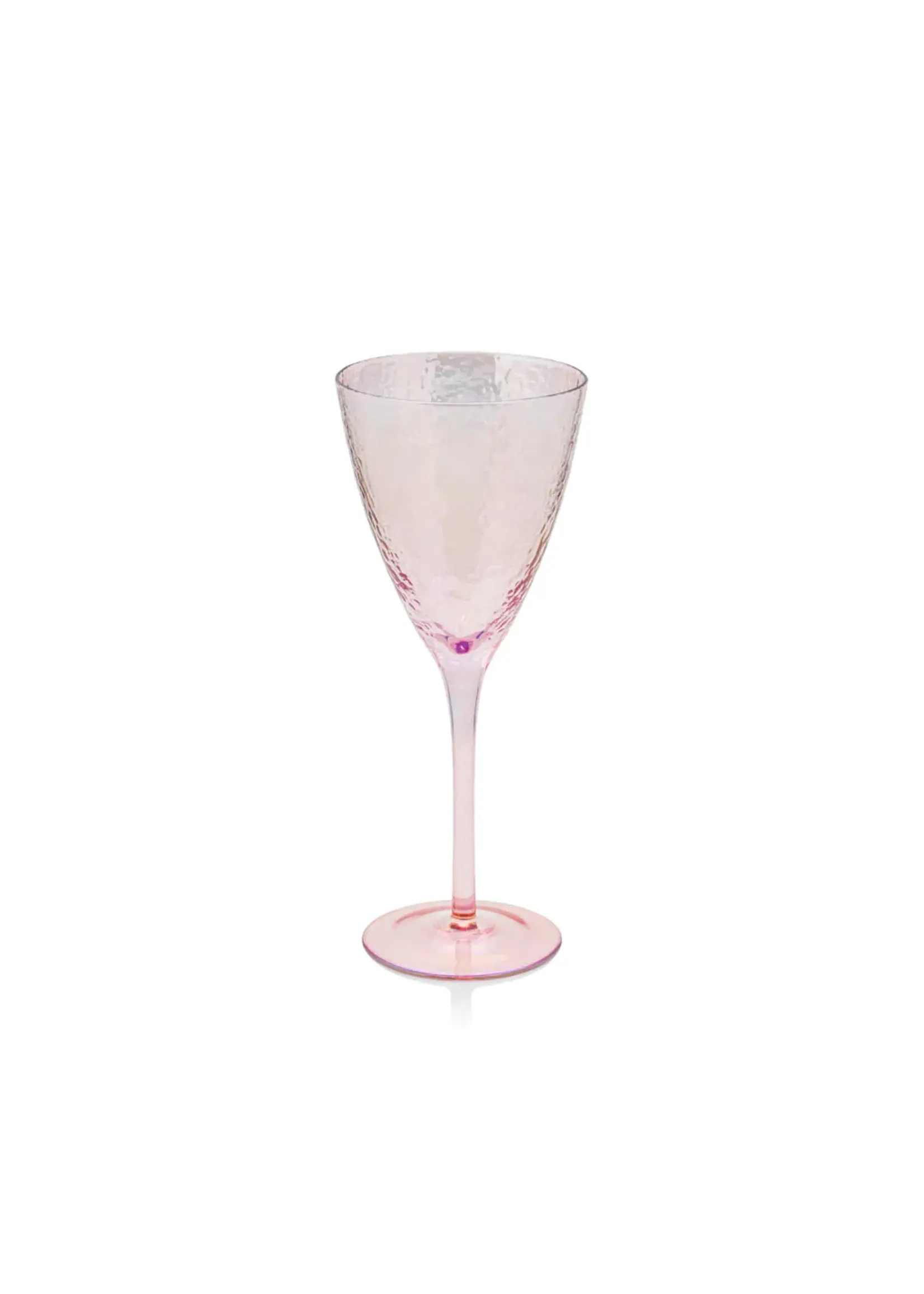 Zodax zodax red wine apertivo glass luster pink