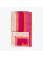 Allure Bath Allure Bath Velour Stripe Beach Towel, Pink