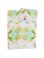 Laura Park Stained Glass Lavender Throw Blanket