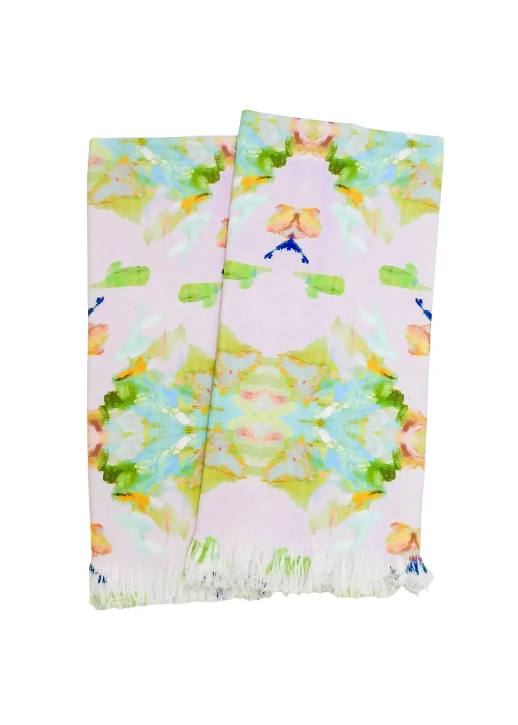 Laura Park Stained Glass Lavender Throw Blanket