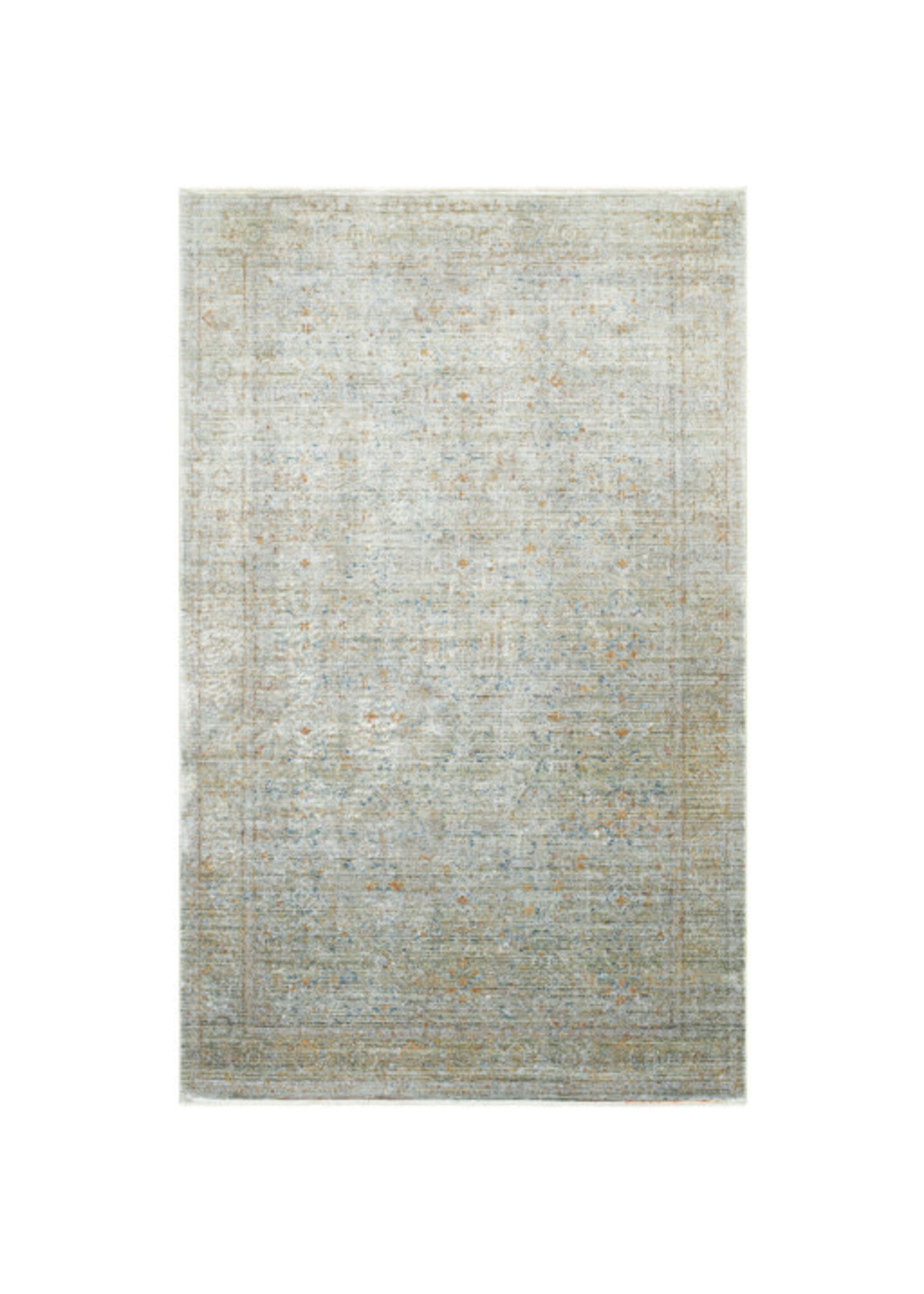 Surya Surya Isfahan Olive, Gray, Black, Blue, Brick Red Rug, 5x7'9"