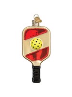 Old World Christmas Old World Pickleball Paddle Glass Ornament