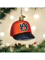 Old World Christmas Old World Auburn Baseball Cap Glass Ornament
