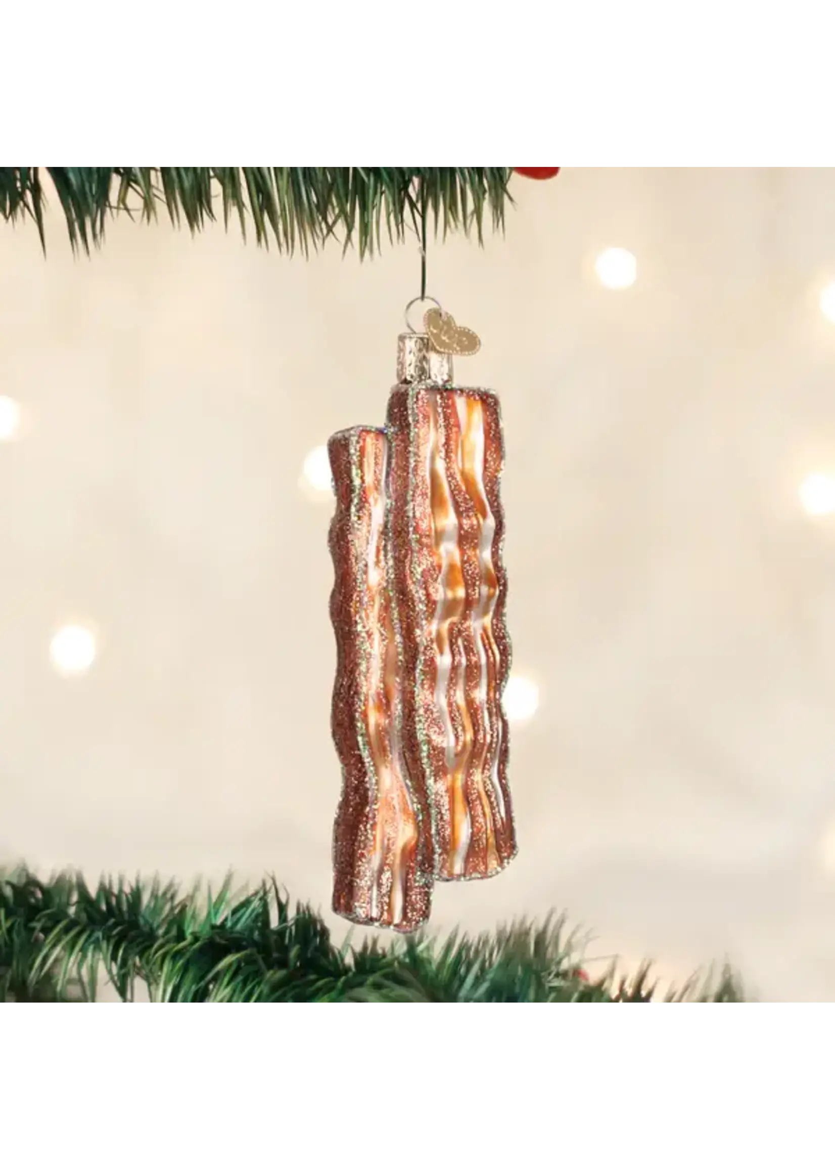 Old World Christmas Old World Christmas Bacon Strips Glass Ornament